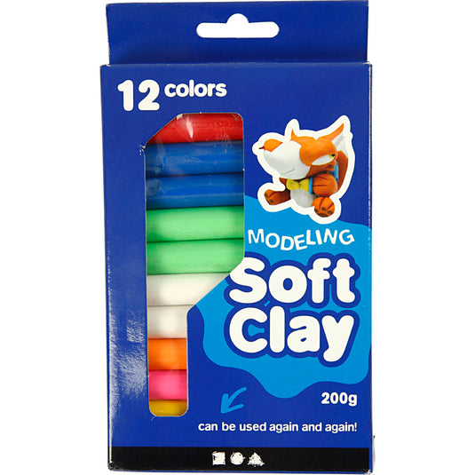 Creativ company zachte kleiset met diverse kleuren, 200gr.