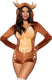 Leg avenue velvet fawn romper