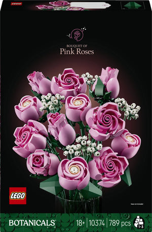 Lego botanicals roze rozenboeket - 10374
