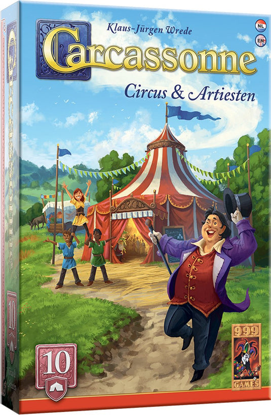 999games 999 games carcassonne circus artiesten uitbreiding