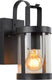 Lucide lindelo - wandlamp binnen buiten - 1xe27 - ip23 - zwart