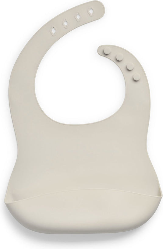 Jollein - slab (nougat) - siliconen - slabbetjes baby - 26 cm