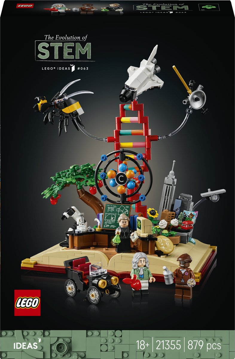 ギャラリービューアに画像をロードする, Lego ideas 21355 de evolutie van stem
