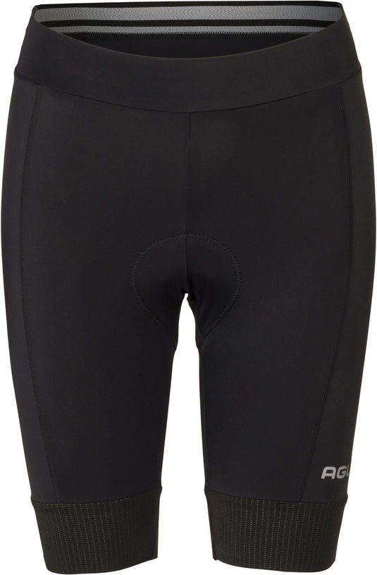 Agu essential - fietsbroek - dames - wielrenbroek - zwart - l - comfortabele elastische tailleband - elastische manchetten - reflecterende details