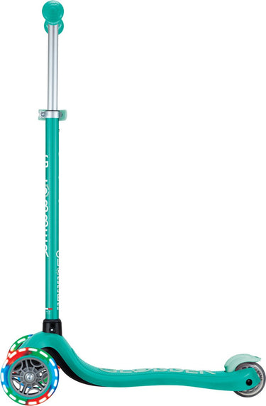 Globber 3-wiel step - primo plus lights green - groen - lichtgevende wielen - in hoogte verstelbaar - vanaf 3 tot 9 jaar
