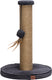 Designed by lotte krabpaal ribbed - incl speeltje - ribbed stof jute - antraciet - 35x35x50 cm