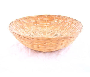 Baskin broodmand bamboe rond dicht 30x9 cm