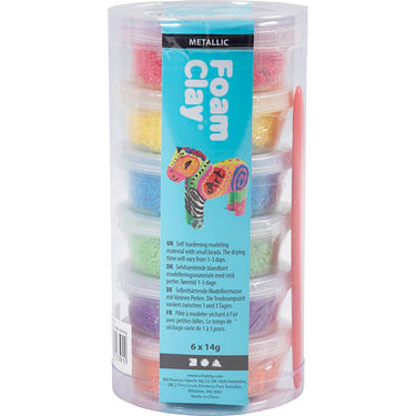 Creativ company http: www.cchobby.nl foam-clayr-metallic-sterke-kleuren-84-gr-6x14-gr-1-doos
