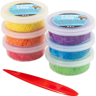 Creativ company http: www.cchobby.nl foam-clayr-metallic-sterke-kleuren-84-gr-6x14-gr-1-doos