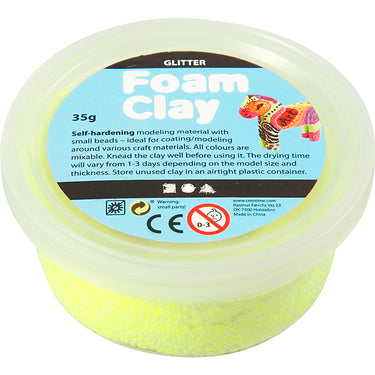 Creativ company https: www.cchobby.nl foam-clayr-glitter-geel-35-gr-1-doosje