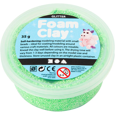 Creativ company https: www.cchobby.nl foam-clayr-glitter-groen-35-gr-1-doosje