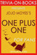 Trivia-on-books - one plus one: a novel by jojo moyes (trivia-on-books)
