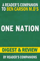One nation: what we can all do to save america's future by ben carson m.d. and candy carson digest review