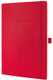 Sigel notitieboek - conceptum pure - a5 - softcover - rood - 194 pagina's - 80 grams - lijn - si-co325