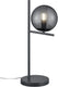 Trio pure - tafellamp - antraciet - excl. 1x e14 28w - rookkleurig glas