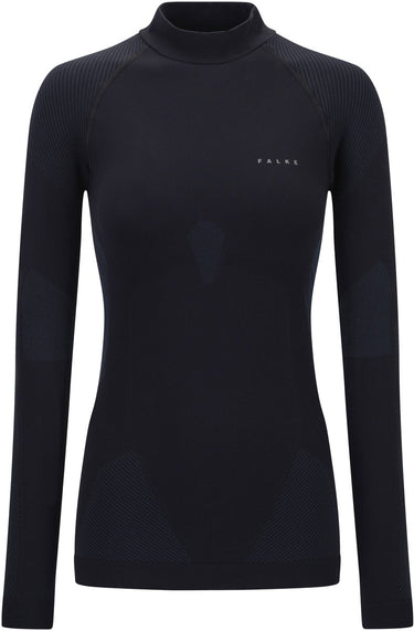 Falke warm turtleneck sneldrogend functioneel functioneel shirt met lange mouwen dames zwart - maat s