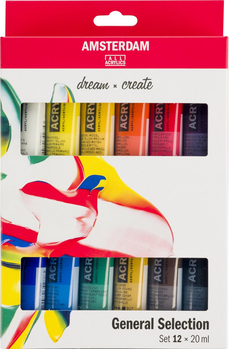ギャラリービューアに画像をロードする, Amsterdam standard series acrylverf algemene selectie set | 12 × 20 ml
