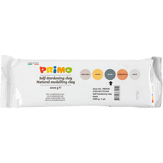 Creativ company zelfhardende boetseerklei zwart, 1000gr