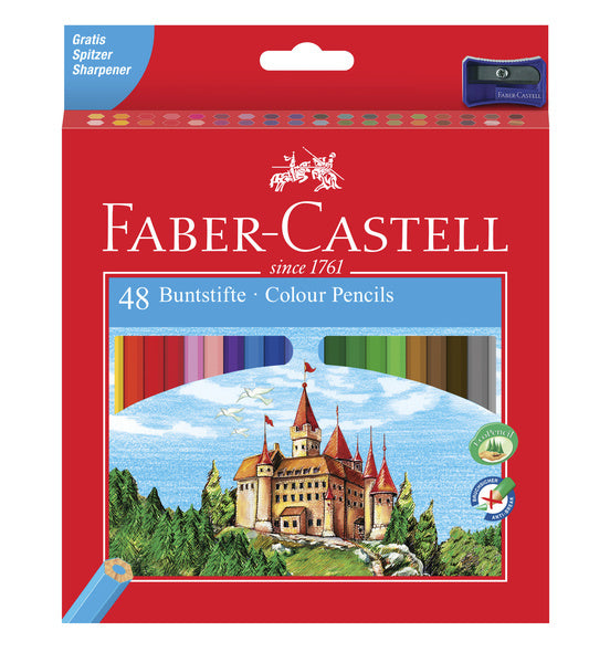 Load image into Gallery viewer, Faber castell fc-120148 kleurpotlood faber-castell castle zeskantig karton etui met 48 stuks
