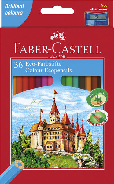 Load image into Gallery viewer, Faber castell fc-120136 kleurpotlood faber-castell castle zeskantig karton etui met 36 stuks
