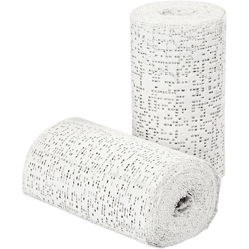 Afbeelding laden in galerijviewer, Creativ company http: www.cchobby.nl gipsgaas-l-2-7-m-b-10-cm-wit-2-rol-1-doos

