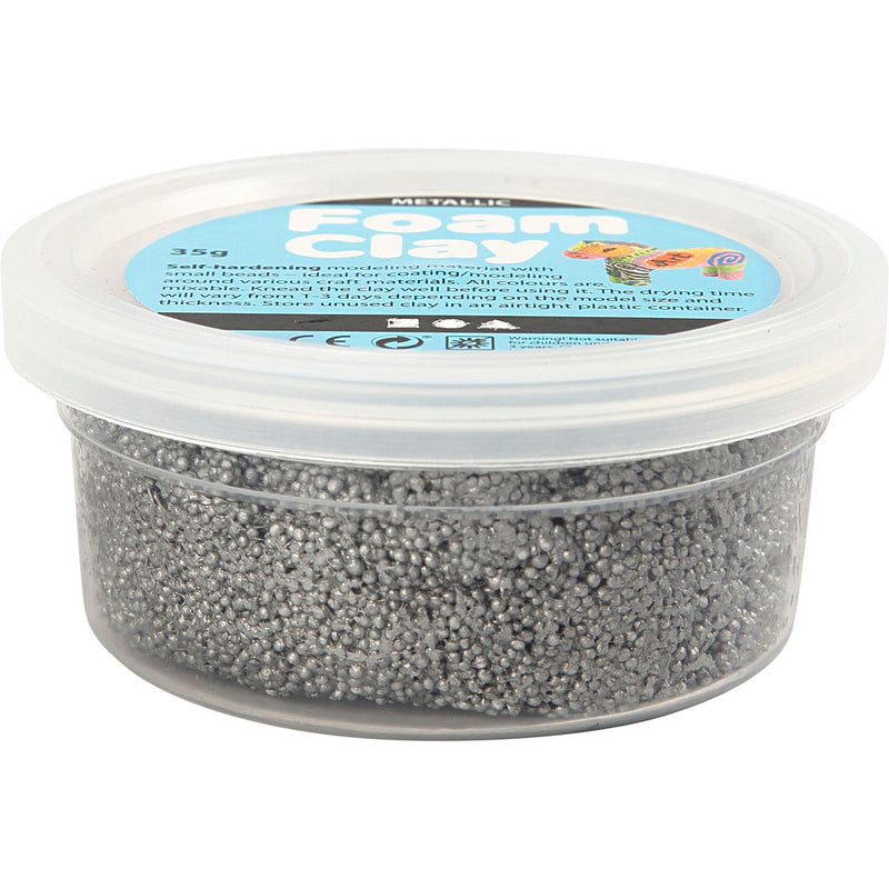 Load image into Gallery viewer, Foam clay https: www.cchobby.nl foam-clayr-metallic-zilver-35-gr-1-doosje
