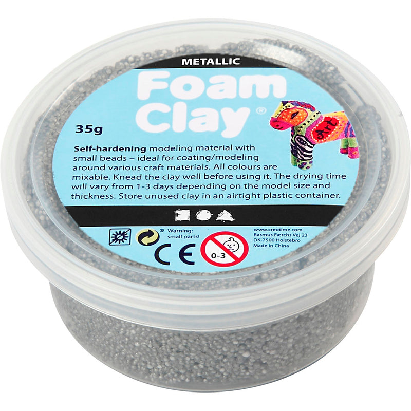 Load image into Gallery viewer, Foam clay https: www.cchobby.nl foam-clayr-metallic-zilver-35-gr-1-doosje
