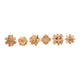 Houten breinpuzzel set, 6st.