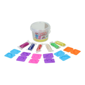 Kleiset in opbergbox snoepjes maken - 6 kleuren klei