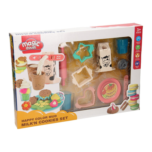 Kleiset melk en eten - 10 kleuren klei