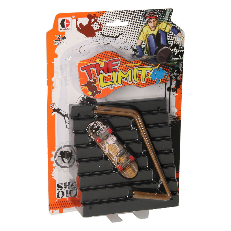 Load image into Gallery viewer, Vinger skateboard met stunttrap
