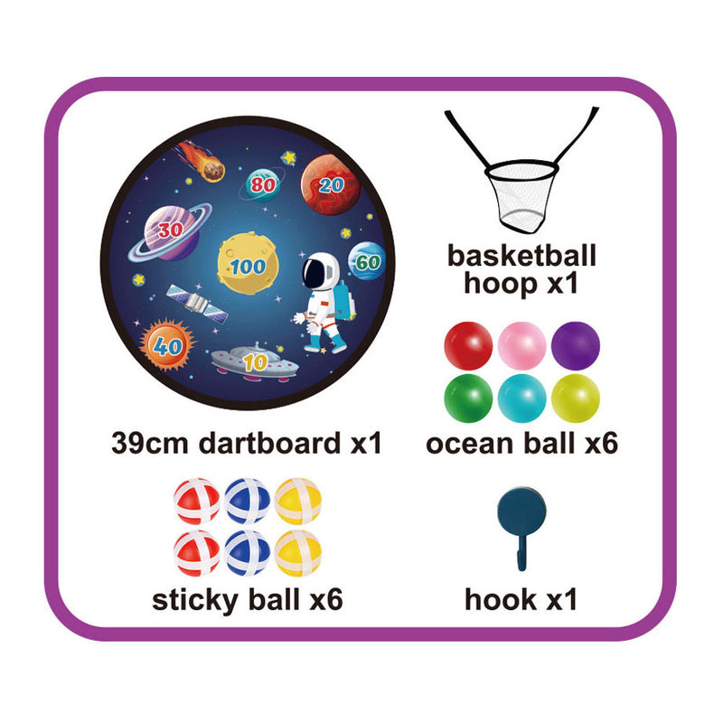 Load image into Gallery viewer, Klittenband dartset ruimtevaart
