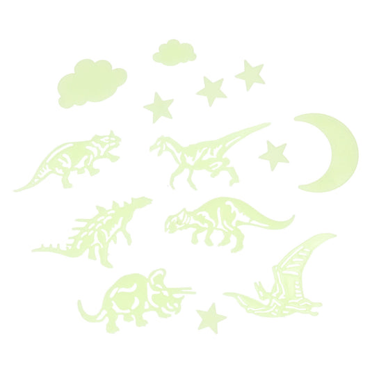 Glow in the dark dino's, 16dlg.