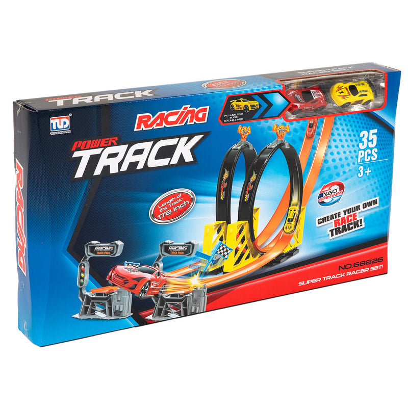 Afbeelding laden in galerijviewer, Lobbes speelgoed bv auto racebaan set looping duel, 35dlg,
