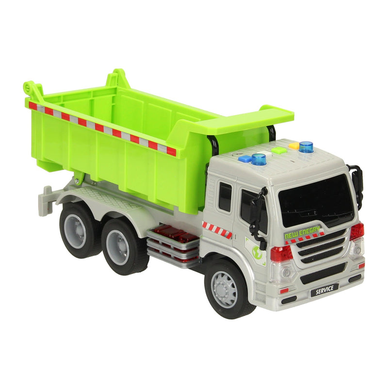 Afbeelding laden in galerijviewer, Lobbes speelgoed bv truck met kiepwagen met licht en geluid

