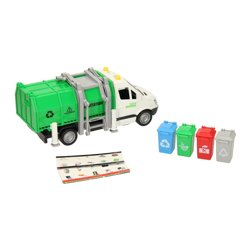 Load image into Gallery viewer, Recyclewagen met licht en geluid
