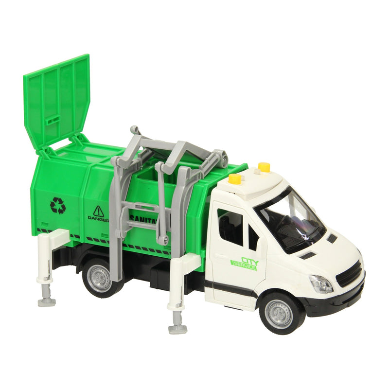 Load image into Gallery viewer, Recyclewagen met licht en geluid
