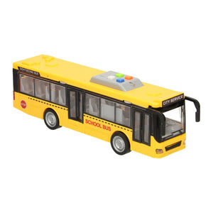 Schoolbus met licht en geluid 1:16
