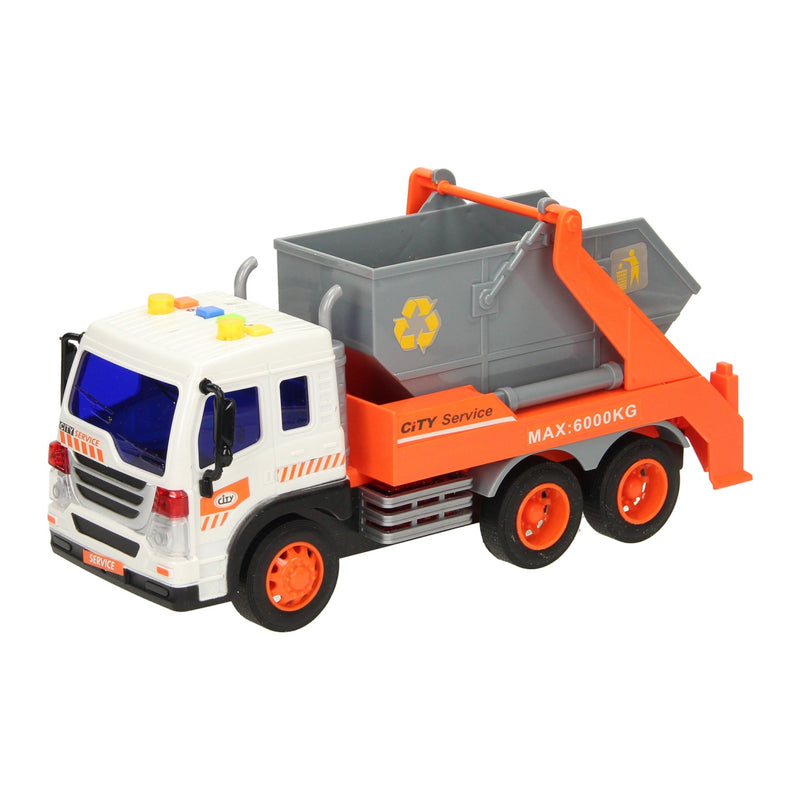 Afbeelding laden in galerijviewer, Lobbes speelgoed bv truck met afzetbak met licht en geluid
