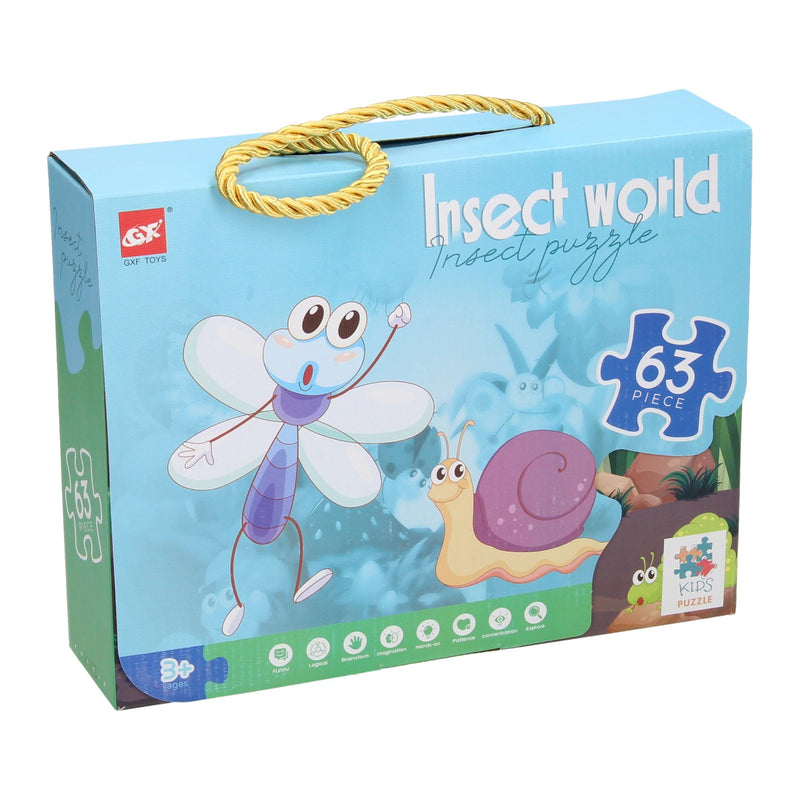 Load image into Gallery viewer, Legpuzzel insecten wereld, 63st.
