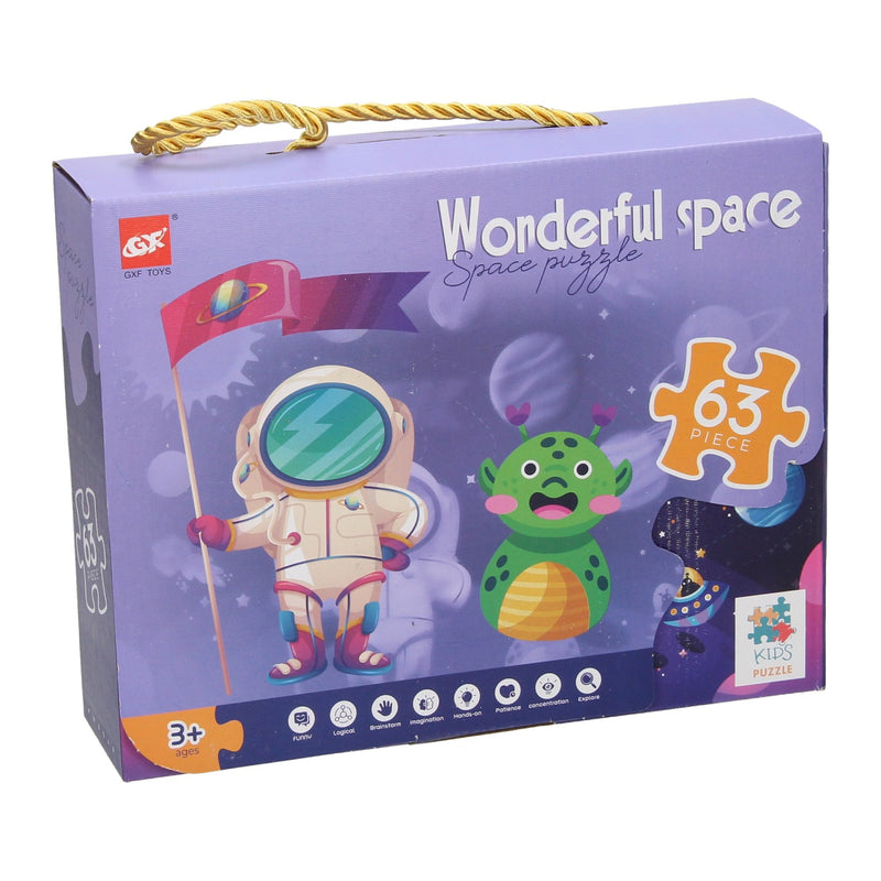 Load image into Gallery viewer, Lobbes speelgoed bv legpuzzel ruimtevaart, 63st.
