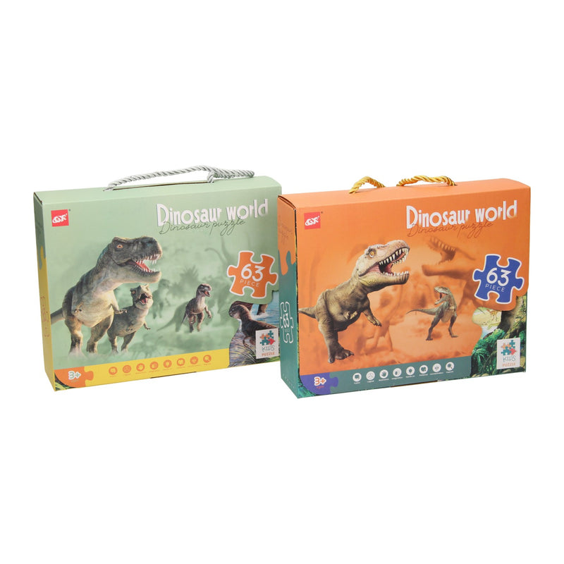Load image into Gallery viewer, Lobbes speelgoed bv legpuzzel dino wereld, 63st.
