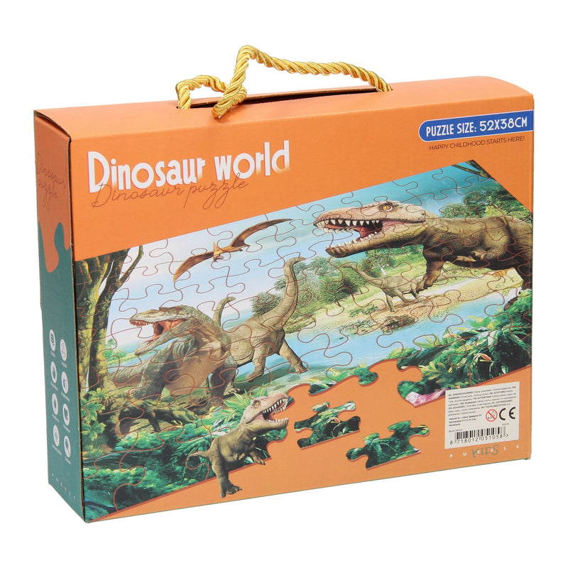 Load image into Gallery viewer, Lobbes speelgoed bv legpuzzel dino wereld, 63st.
