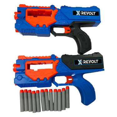 Lobbes speelgoed bv shooter x revolt - met 12 zachte pijlen