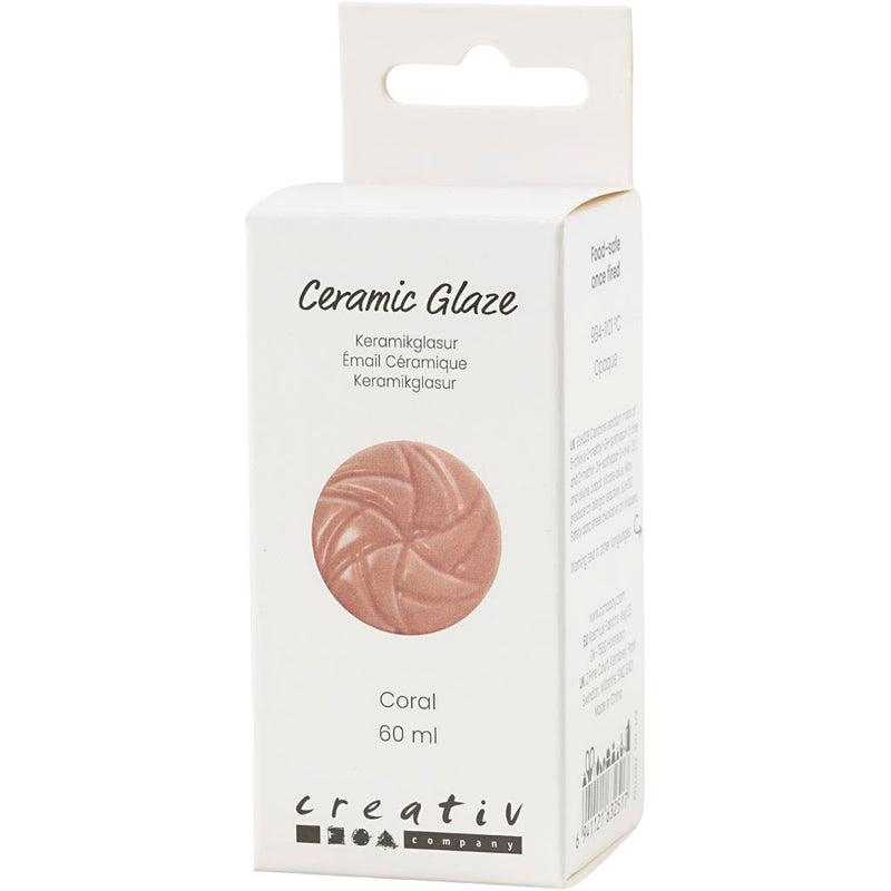 Load image into Gallery viewer, Creativ company https: www.cchobby.nl keramiek-glazuur-984-1101-c-dekkend-coral-60-ml-1-doosje
