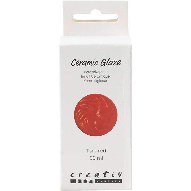 Load image into Gallery viewer, Creativ company https: www.cchobby.nl keramiek-glazuur-984-1101-c-dekkend-toro-red-60-ml-1-doosje

