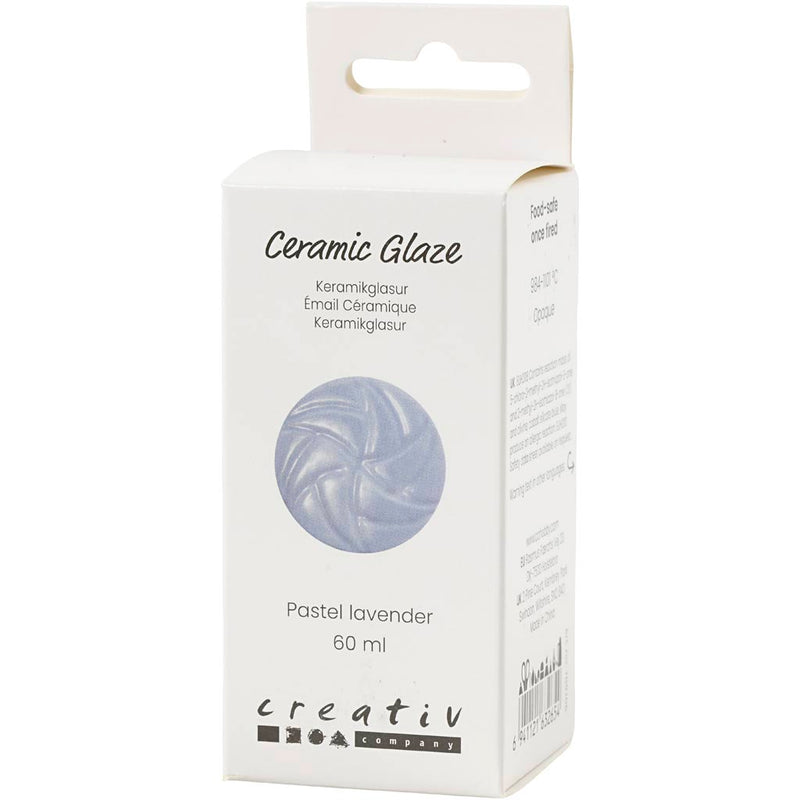 Load image into Gallery viewer, Creativ company https: www.cchobby.nl keramiek-glazuur-984-1101-c-dekkend-pastel-lavender-60-ml-1-doosje
