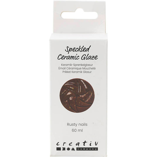 Creativ company https: www.cchobby.nl gespikkeld-keramiekglazuur-999-1060-c-dekkend-rusty-nails-60-ml-1-doosje