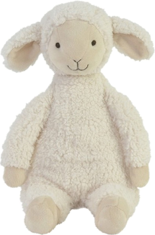 Happy horse lam leo knuffel 30cm - wit - baby knuffel