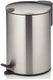 Kela pedaal afvalemmer, 3 l, mat zilver - | mats